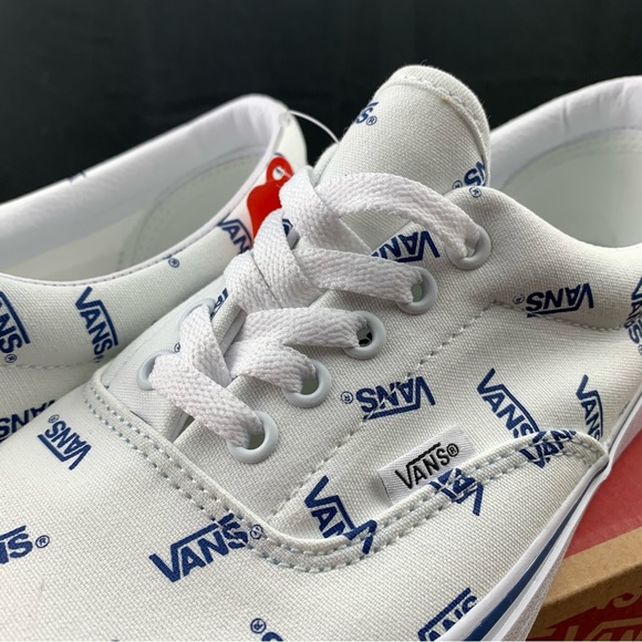 Vans Era White + Blue Logo Men's Various Sizes - Picture 7 of 13